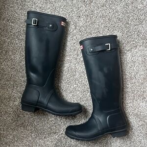 Dark Green Tall Rain Boots